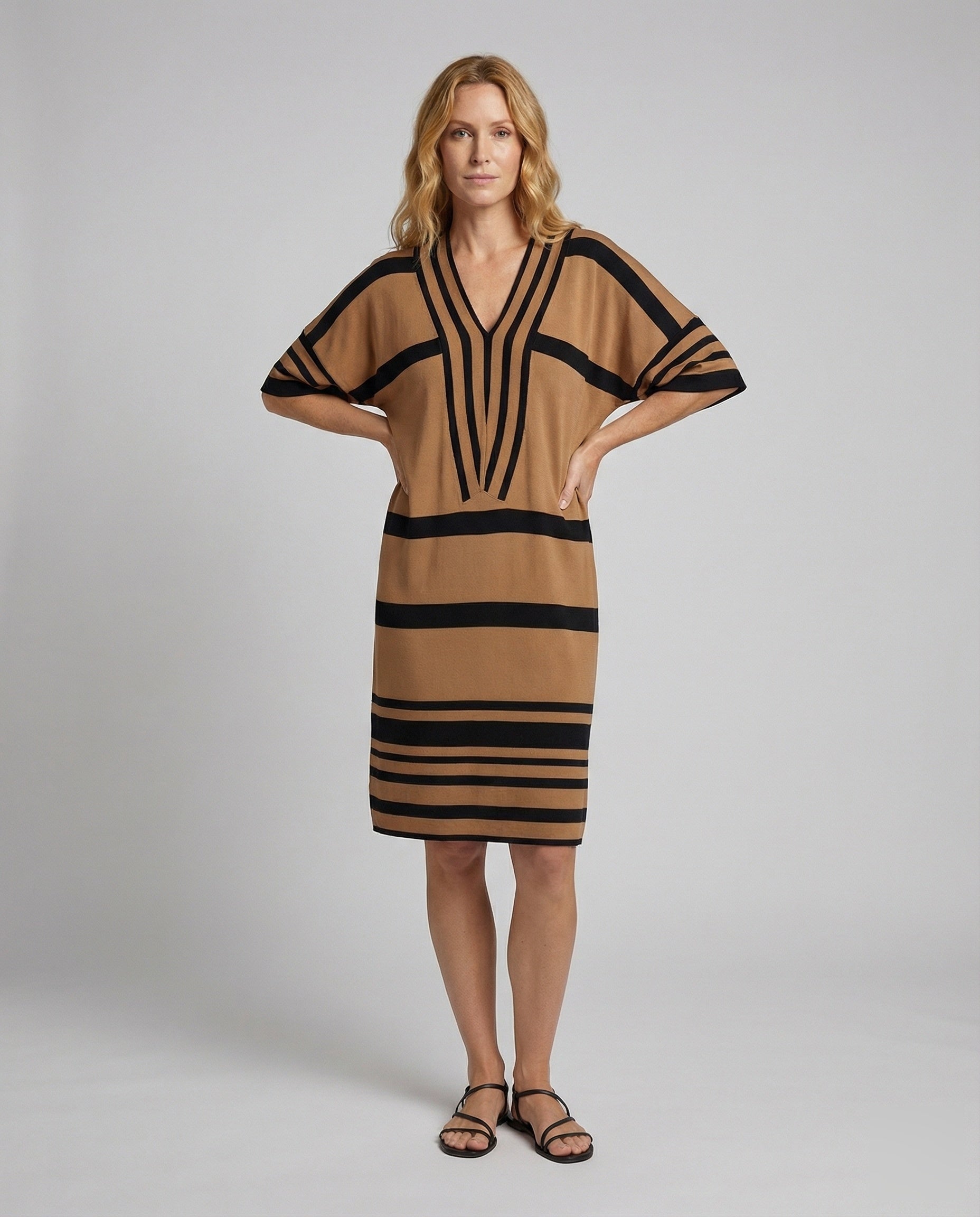 Damen Strandkleid Gestreift Midikleid Kaftan - Norvielle
