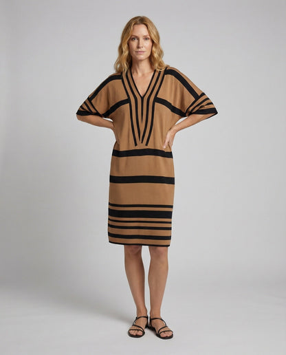 Damen Strandkleid Gestreift Midikleid Kaftan - Norvielle
