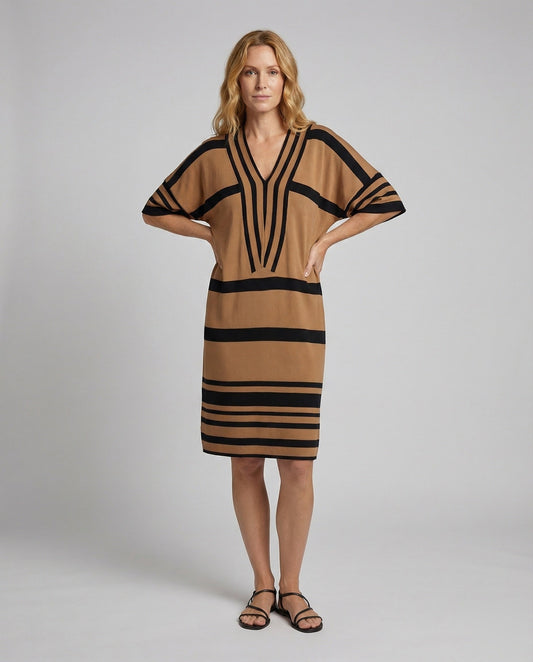 Damen Strandkleid Gestreift Midikleid Kaftan - Norvielle
