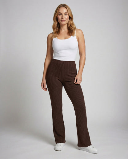 Damen Hochgeschnittene Loungehose Ausstellbein - Norvielle