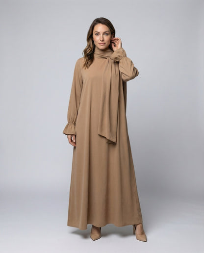 Damen Abaya-Kleid mit Cape Lang - Norvielle