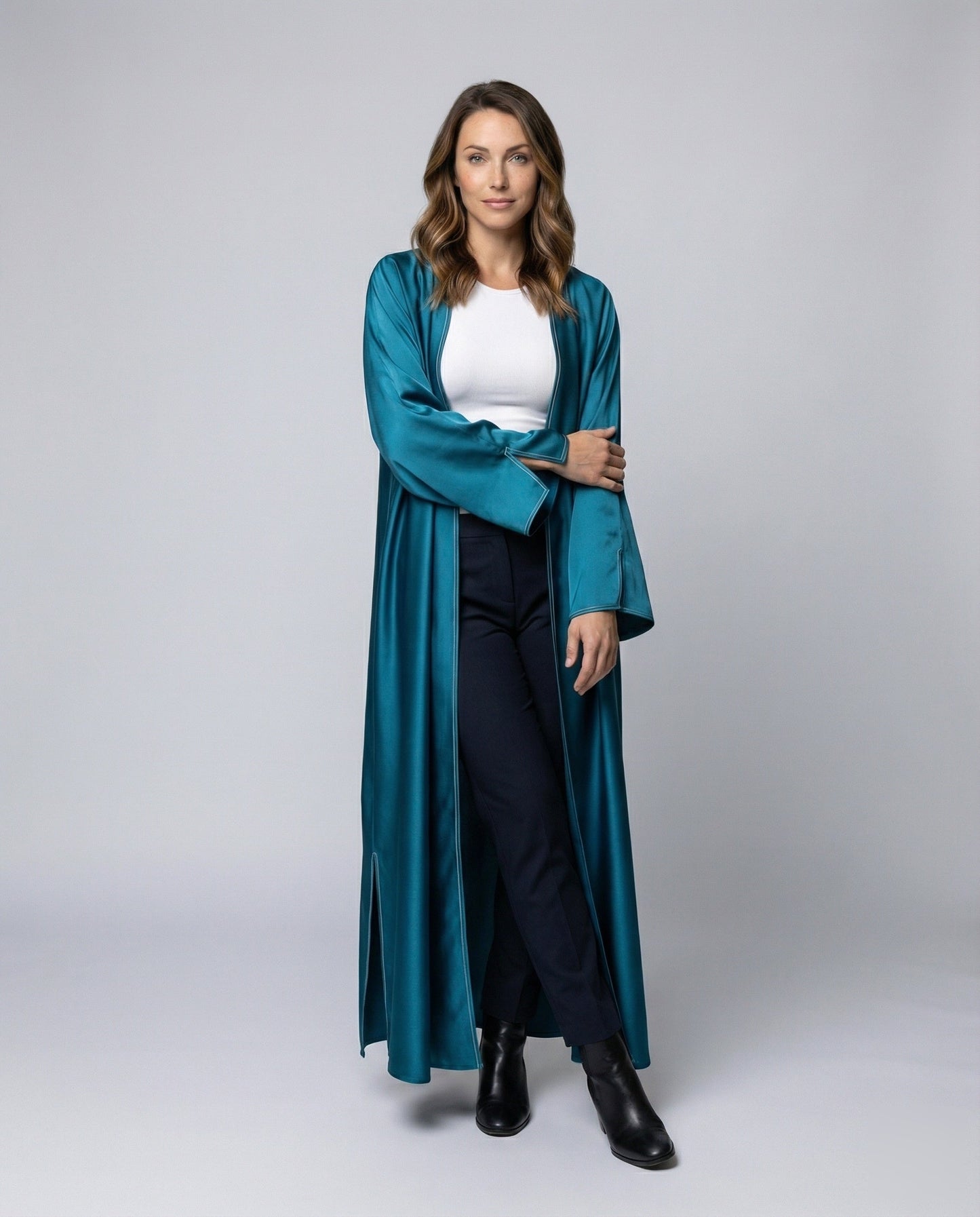 Damen Abendkaftan Lang Trompetenärmel - Norvielle