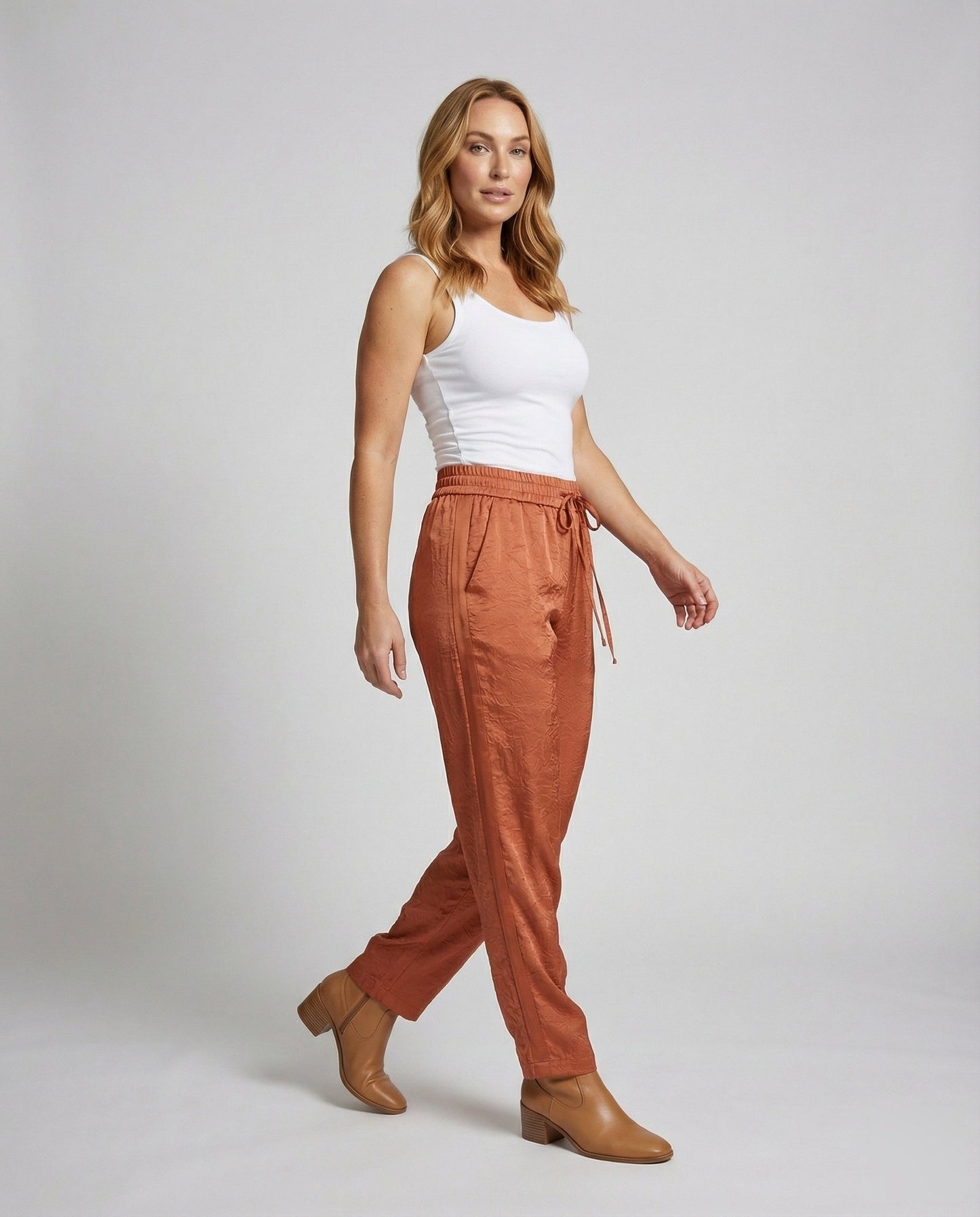 Damen Hochbundhose Jacquardstruktur Locker - Norvielle