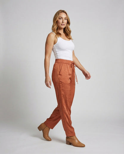 Damen Hochbundhose Jacquardstruktur Locker - Norvielle