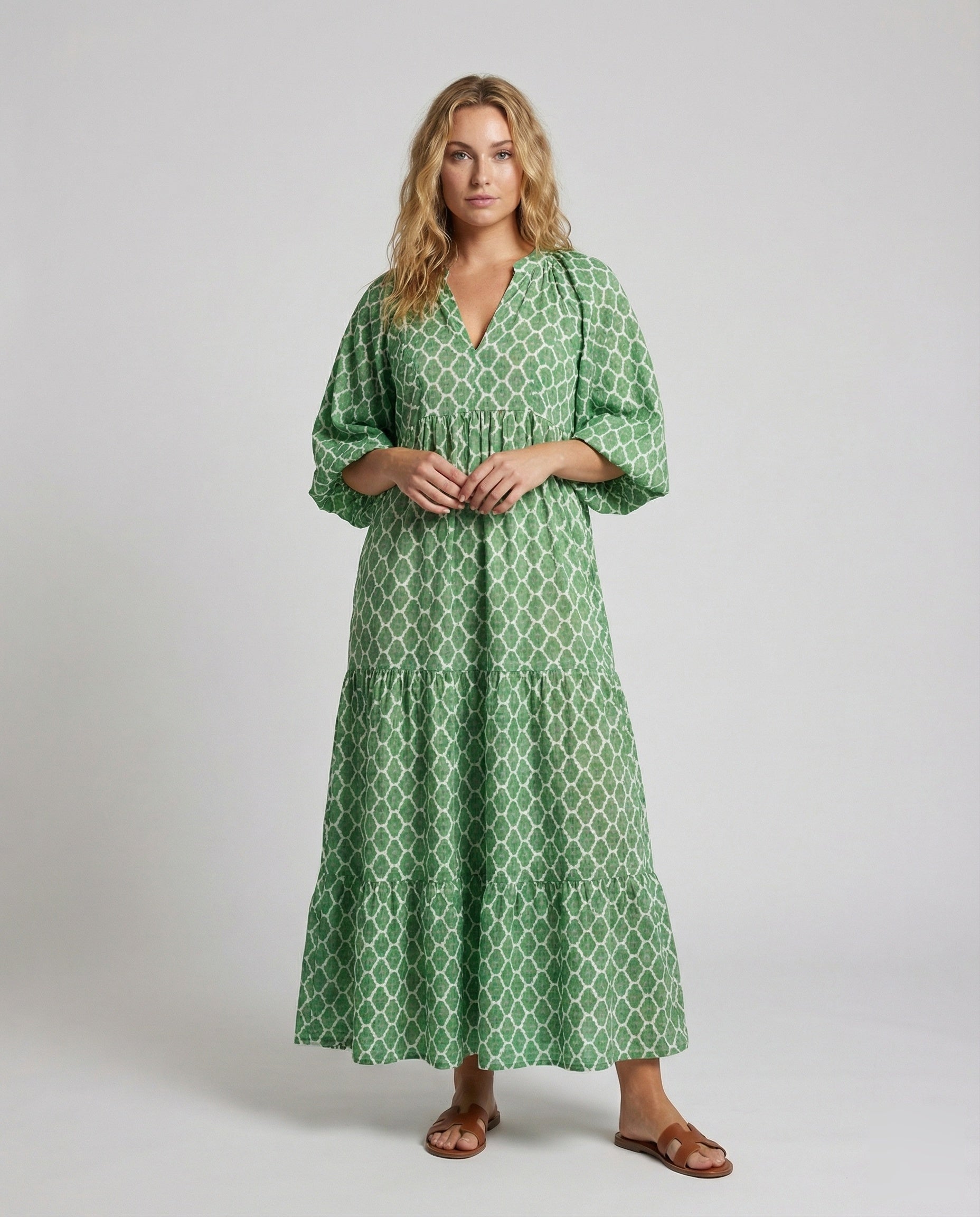 Damen Maxikleid Fledermausärmel Leicht - Norvielle