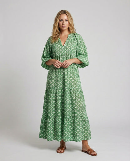 Damen Maxikleid Fledermausärmel Leicht - Norvielle