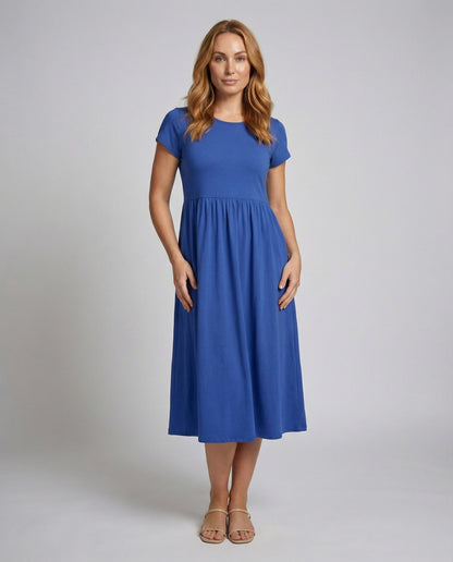 Damen Midilanges Sommerkleid Hohes Taillenkleid - Norvielle