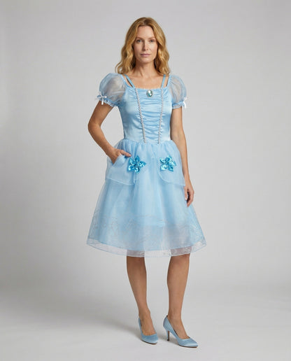Damen Prinzessinnen-Kleid mit Tüllrock - Norvielle