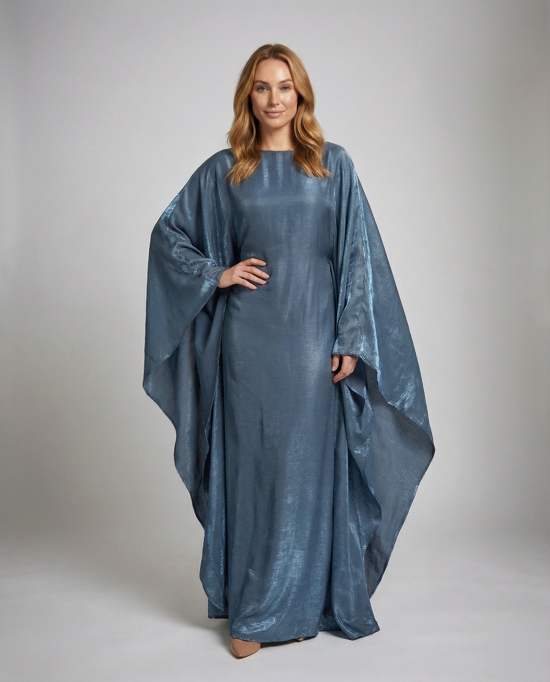 Damen Abendkaftan Schimmernd Fledermausärmel - Norvielle