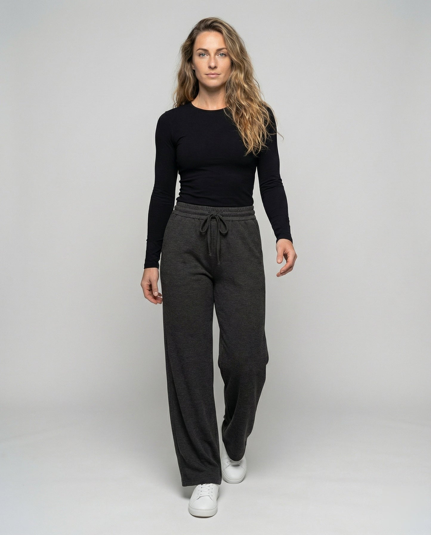 Damen Relaxhose Weite Bein Komfortbund - Norvielle