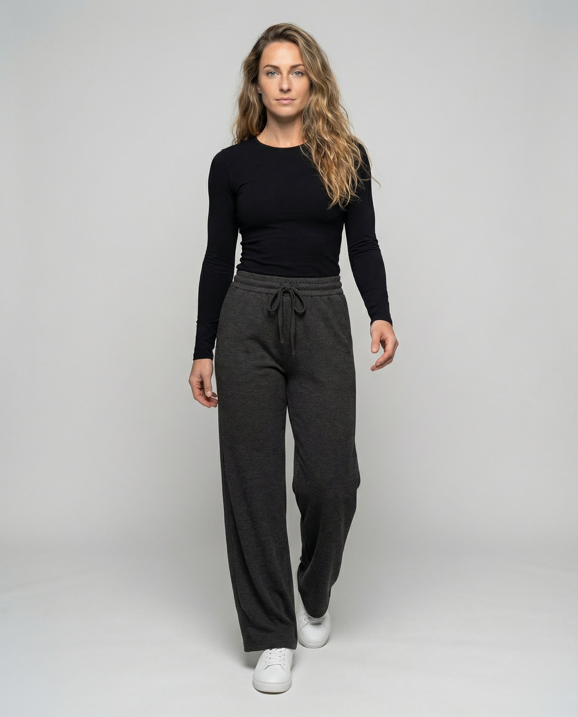 Damen Relaxhose Weite Bein Komfortbund - Norvielle