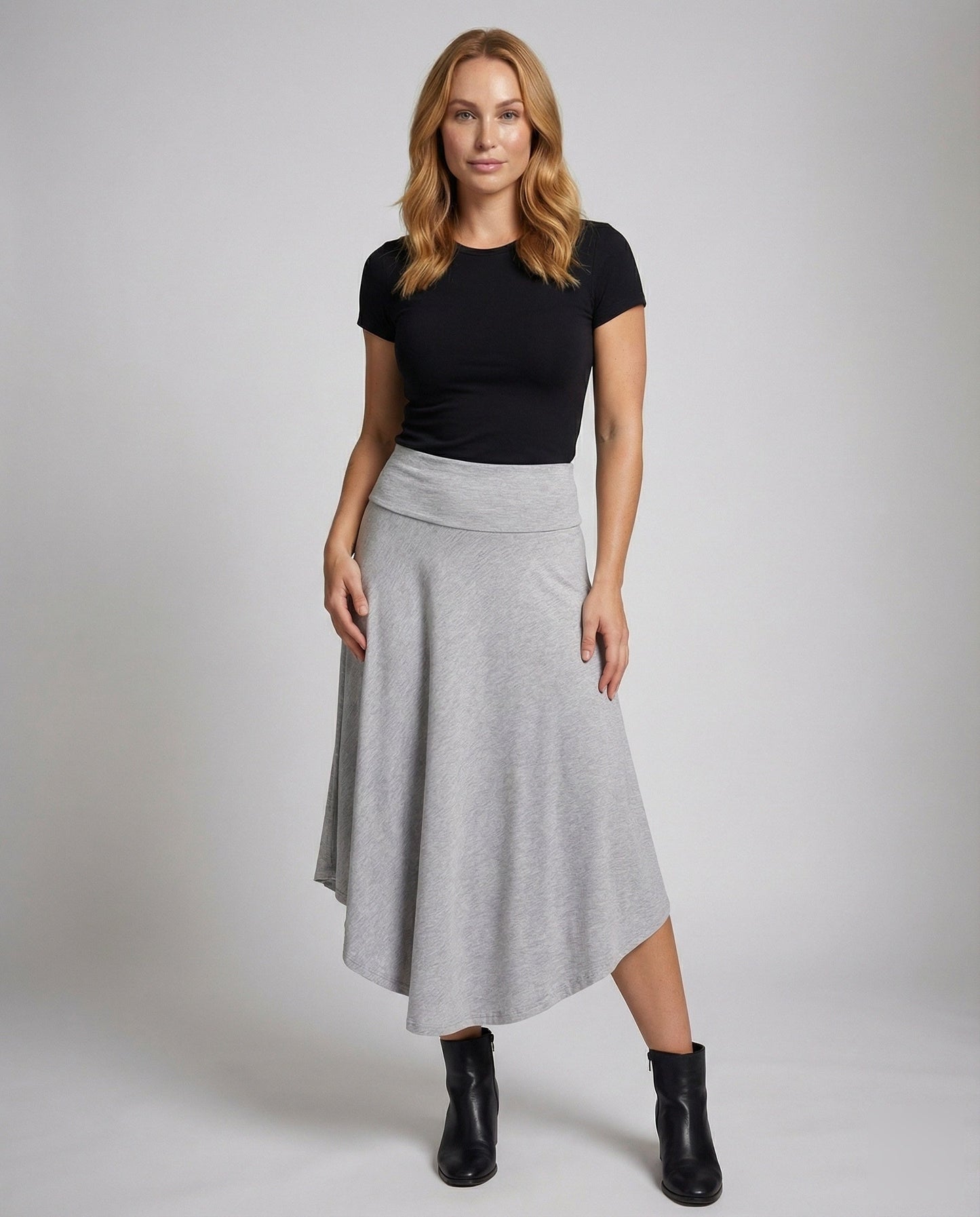 Damen Asymmetrischer Maxirock Tellerrock - Norvielle