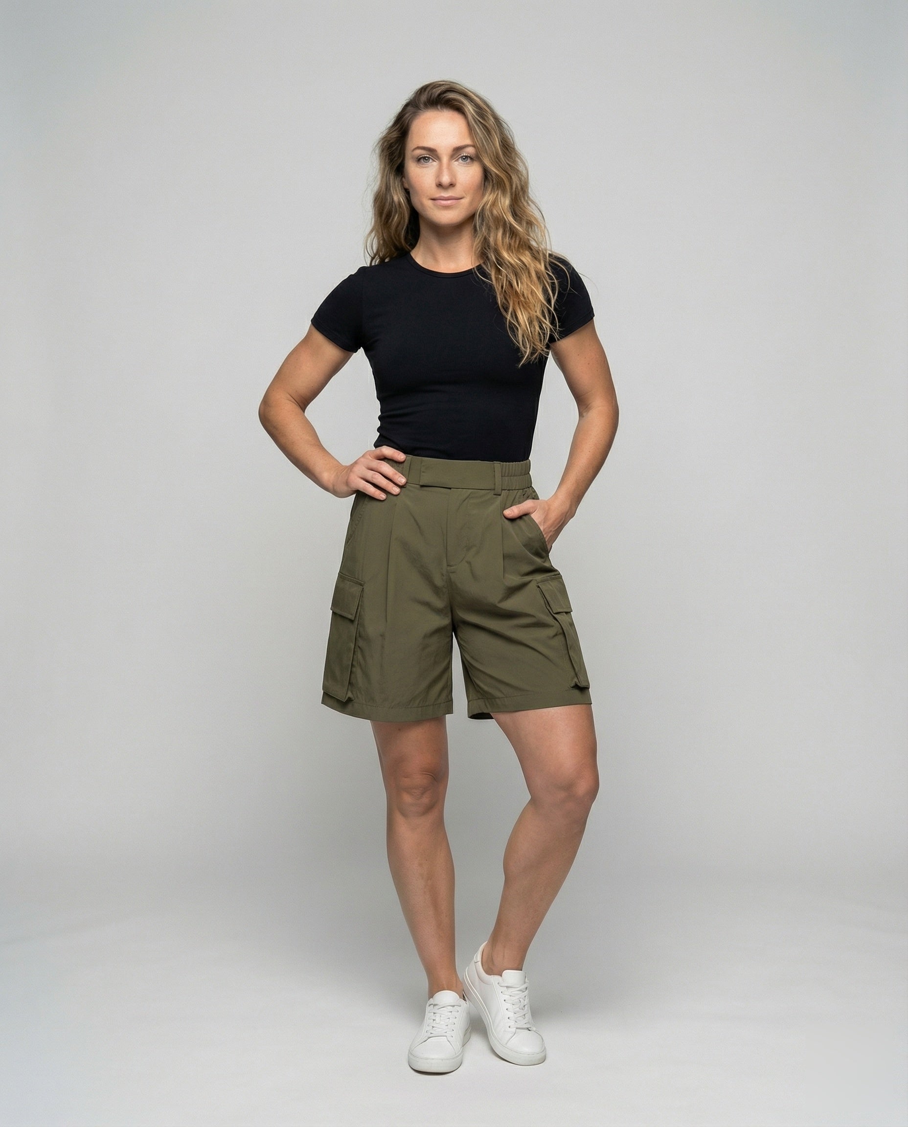 Damen Cargo Shorts mit Kellerfalten - Norvielle