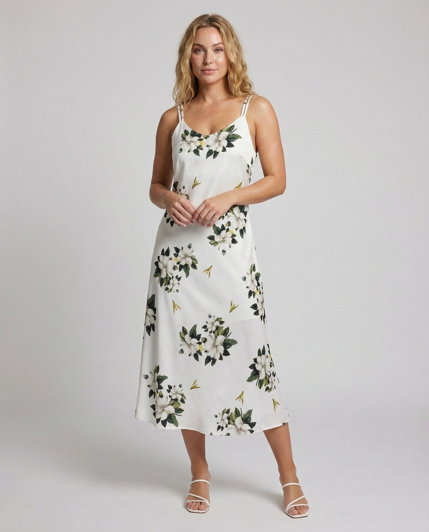 Damen Midaxi-Kleid Blumenprint - Norvielle