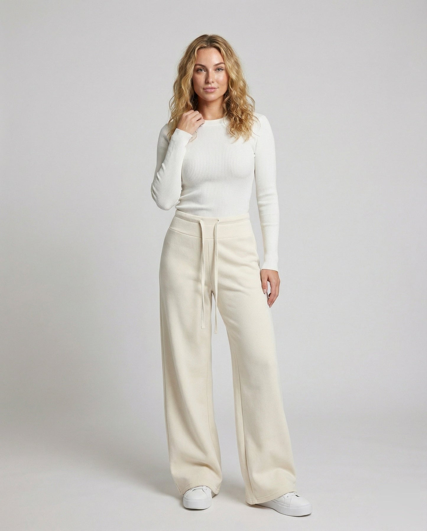 Damen Extraweite Loungehose Fließender Fall - Norvielle