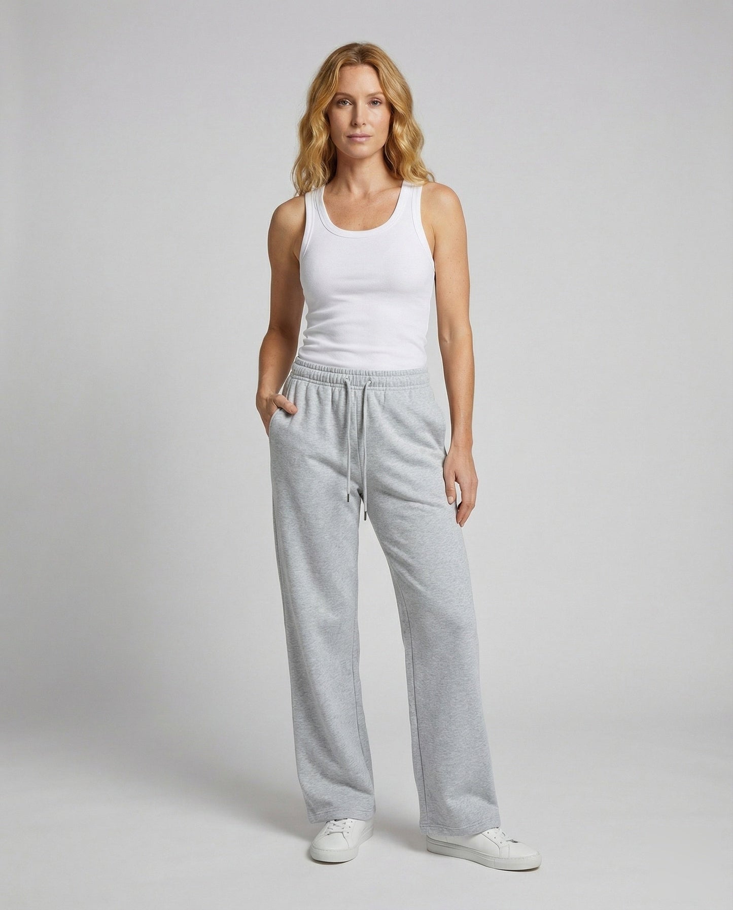 Damen Extraweite Sweathose Tunnelzug Schwarz - Norvielle