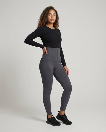 Damen Shaping Leggings mit Häkchen - Norvielle