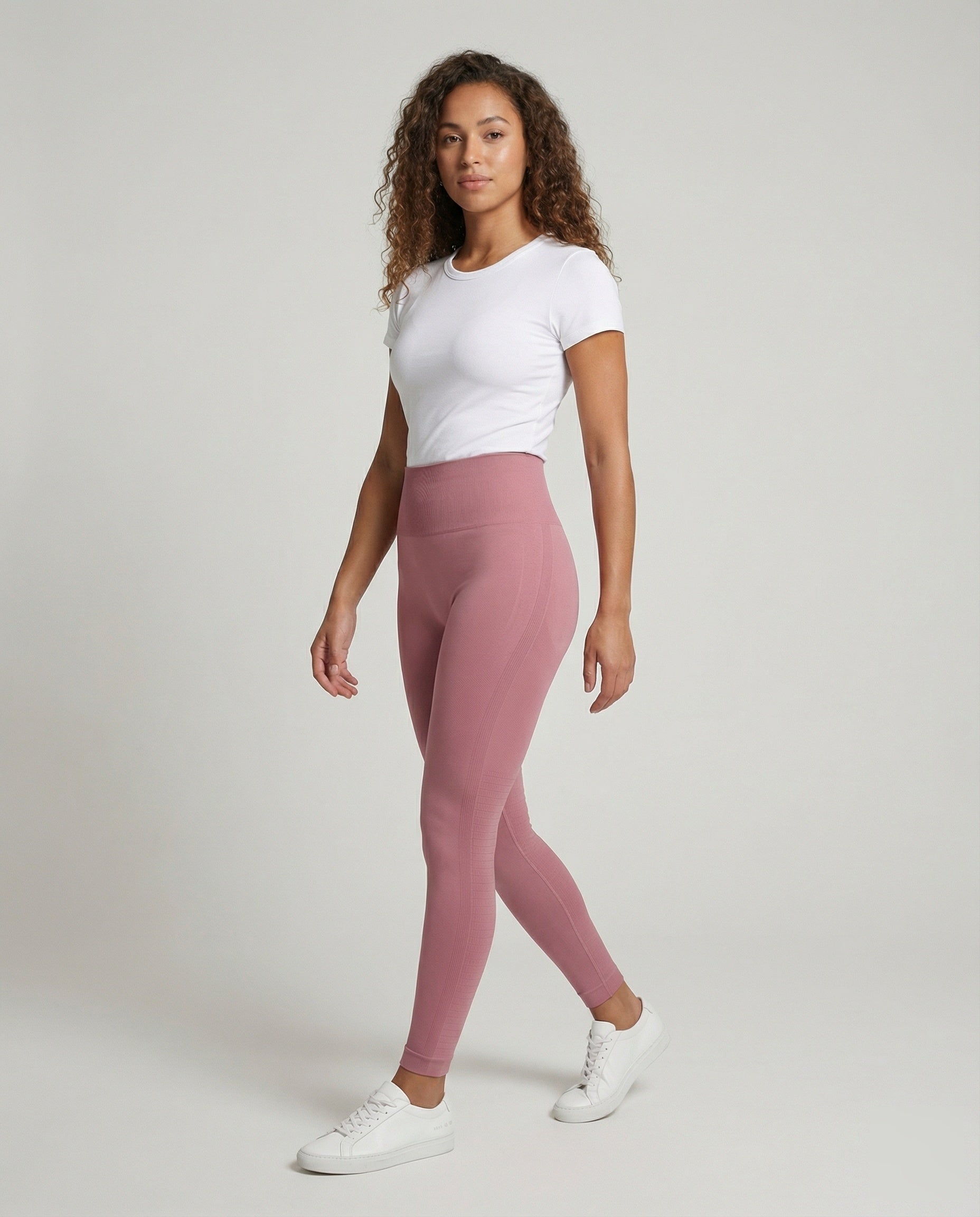 Damen Sportleggings Kompressionsbund Formend Schwarz - Norvielle