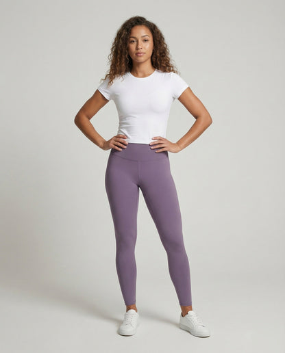 Damen Leggings Ergonomisch Formend Schwarz - Norvielle