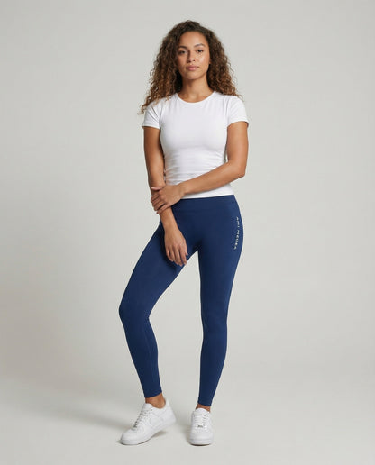 Damen Formende Leggings Atmungsaktives Material Schwarz - Norvielle
