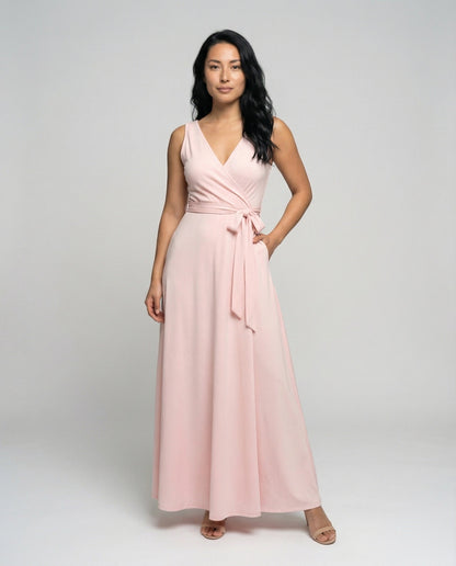 Damen Maxikleid Wickelfront Gala - Norvielle