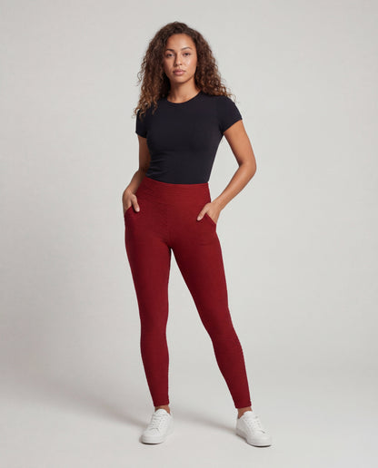 Damen Hochgeschnittene Leggings Gesäßraffung - Norvielle