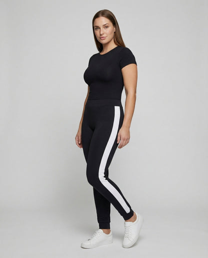 Damen Kapuzen--Set Colorblock Leggings - Norvielle