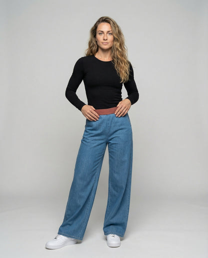 Damen Relaxhose Elastikbund Hochwertig Bequem - Norvielle