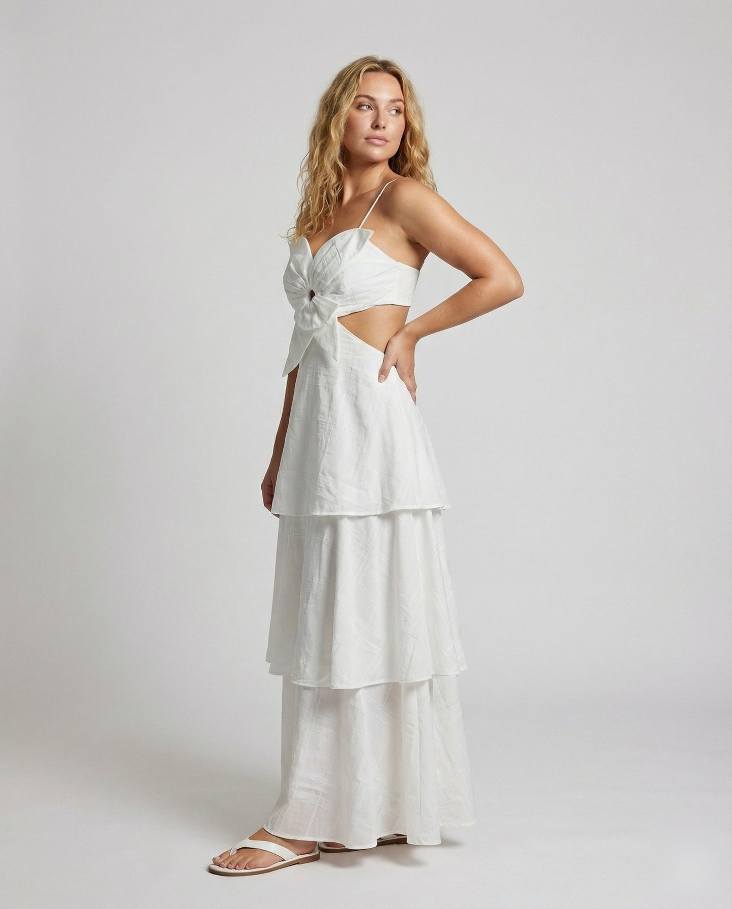 Damen Maxikleid Schmetterlingsbustier - Norvielle