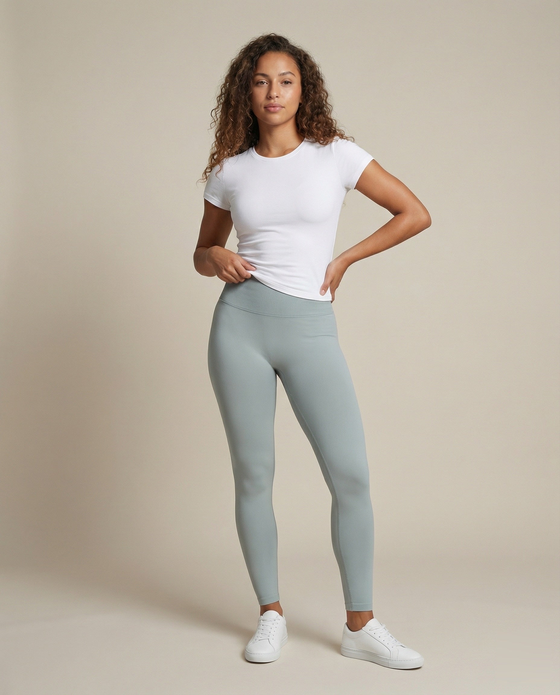 Damen Fitness-Leggings Formend Mit Raffung - Norvielle