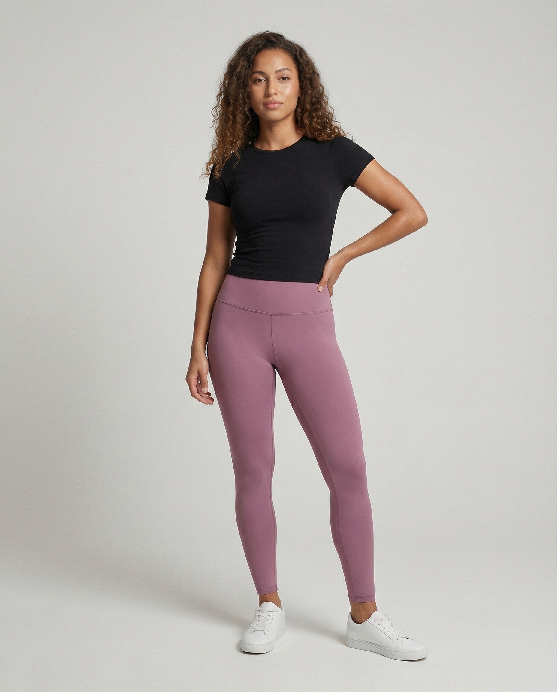 Damen Formende Leggings Stretch Schwarz - Norvielle