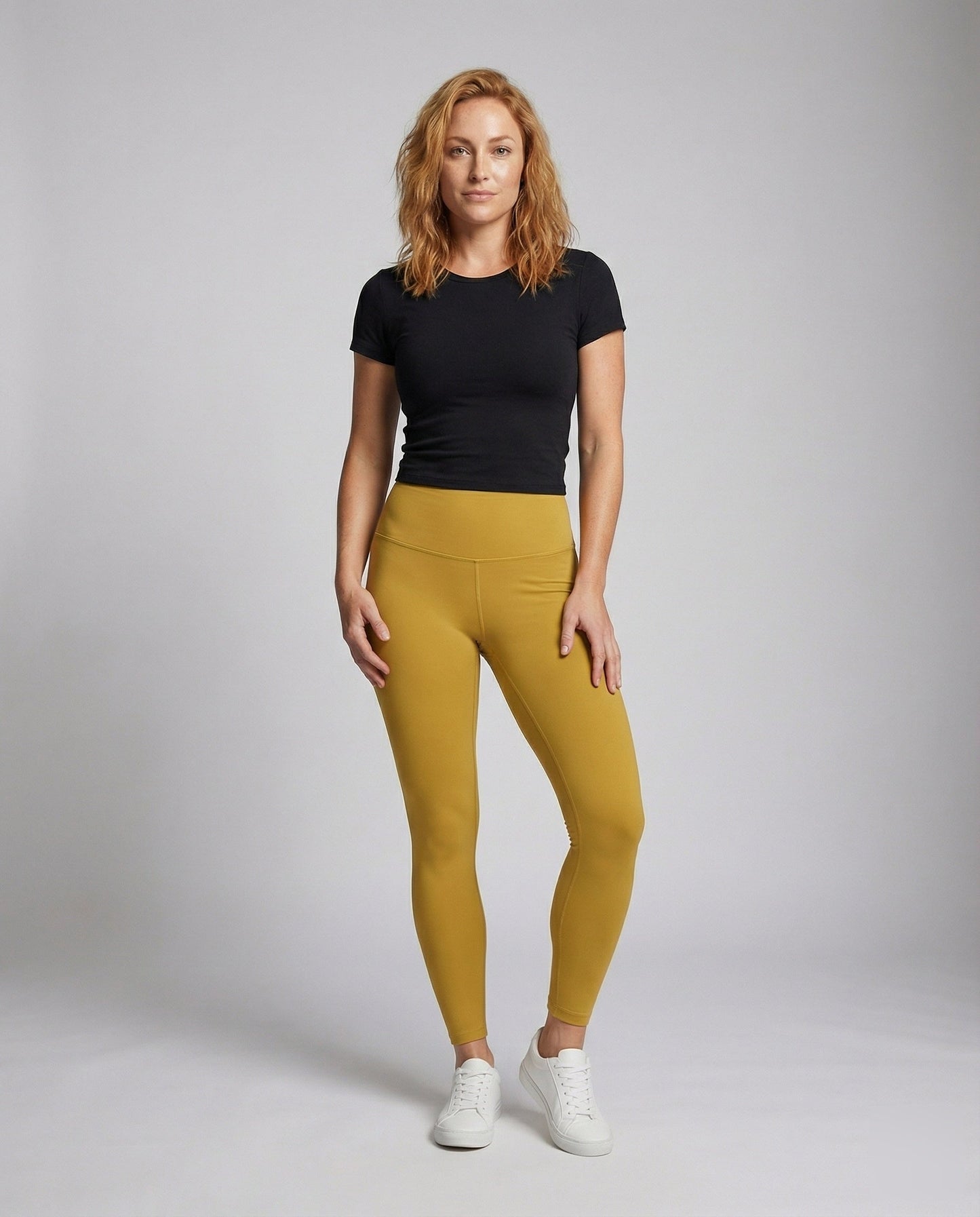Damen Komfortform Leggings Hochgeschnitten Mit Hüftkontur - Norvielle