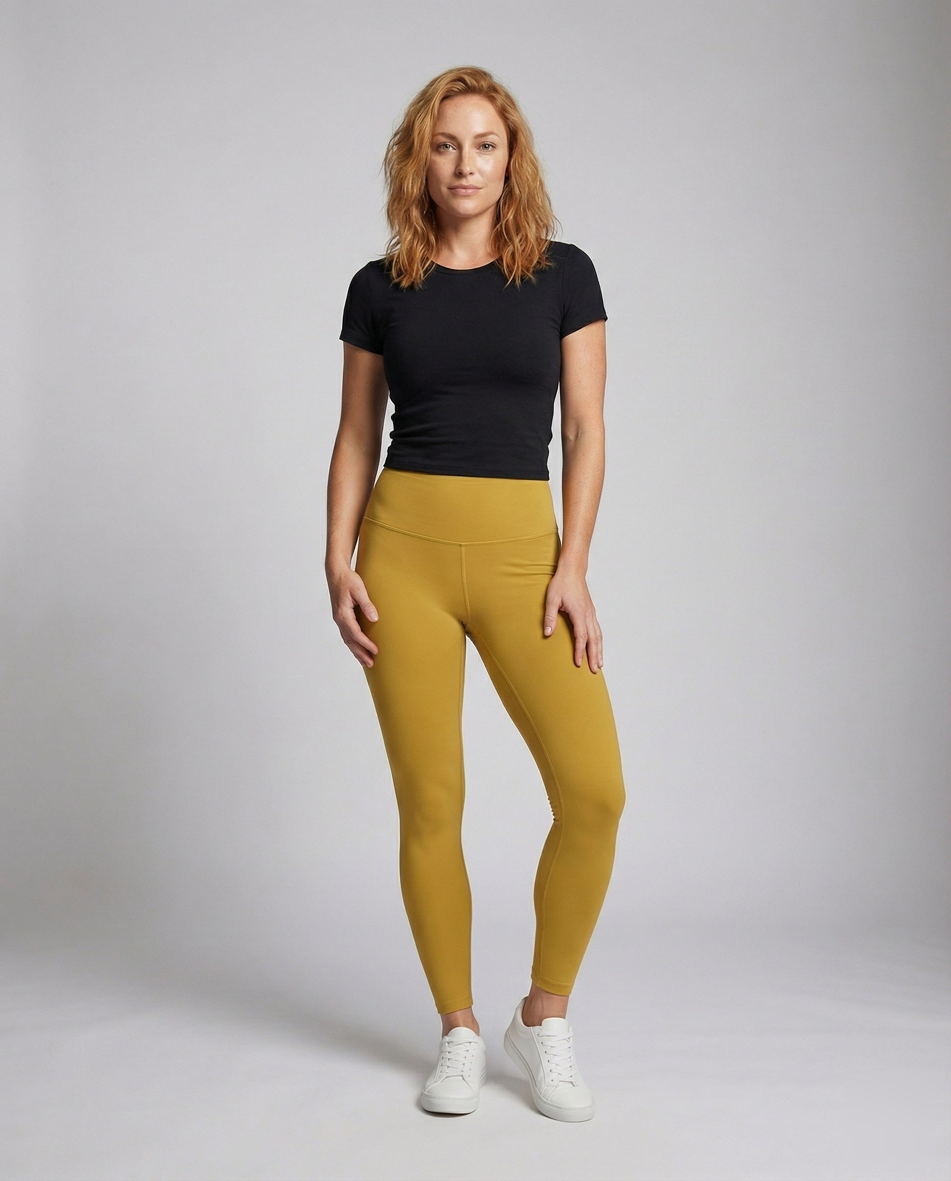 Damen Komfortform Leggings Hochgeschnitten Mit Hüftkontur - Norvielle