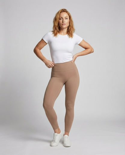 Damen Kompressionsleggings Hochgeschnittene Mikrostretch - Norvielle