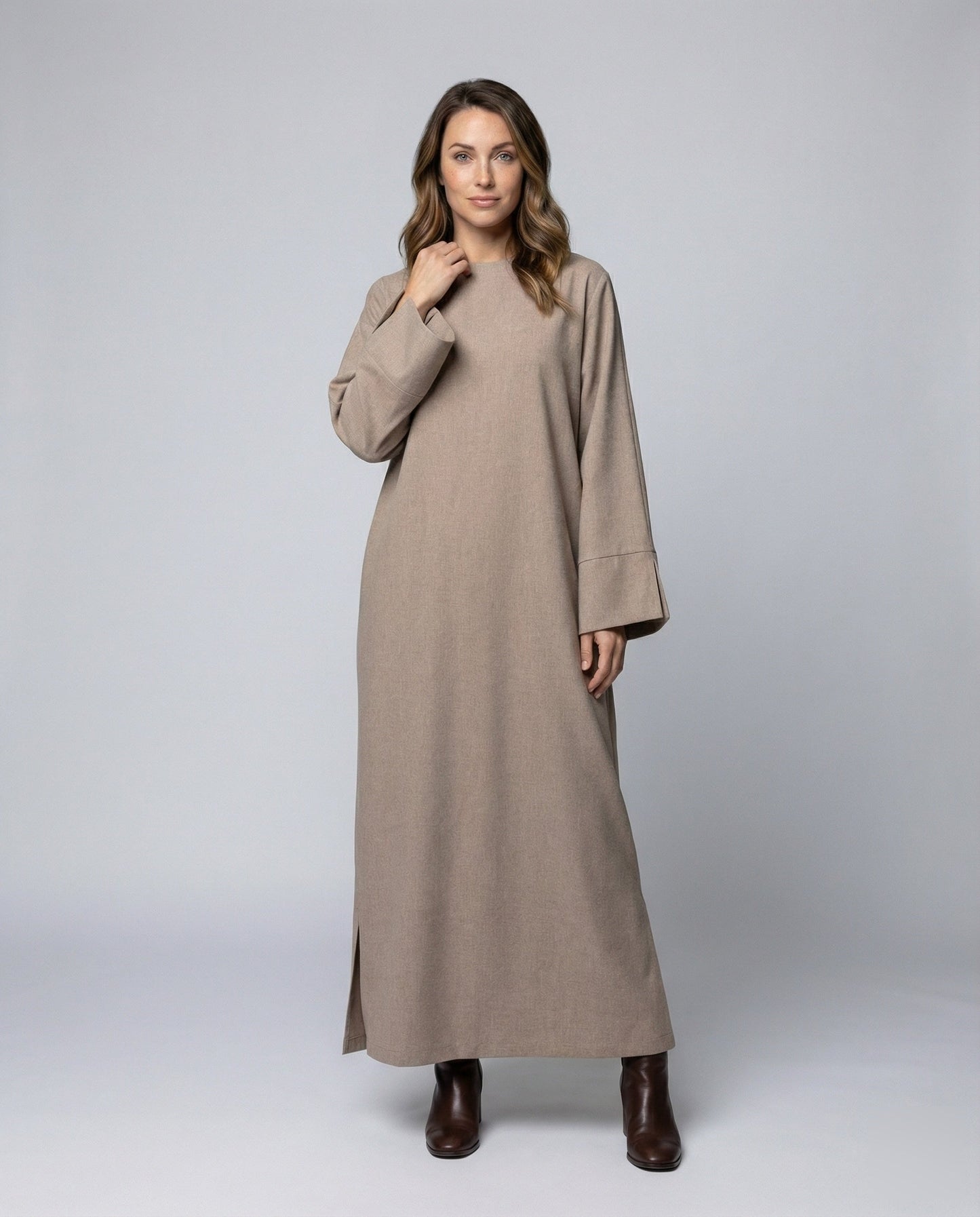 Damen Maxikleid Überschnittene Schultern Leicht - Norvielle