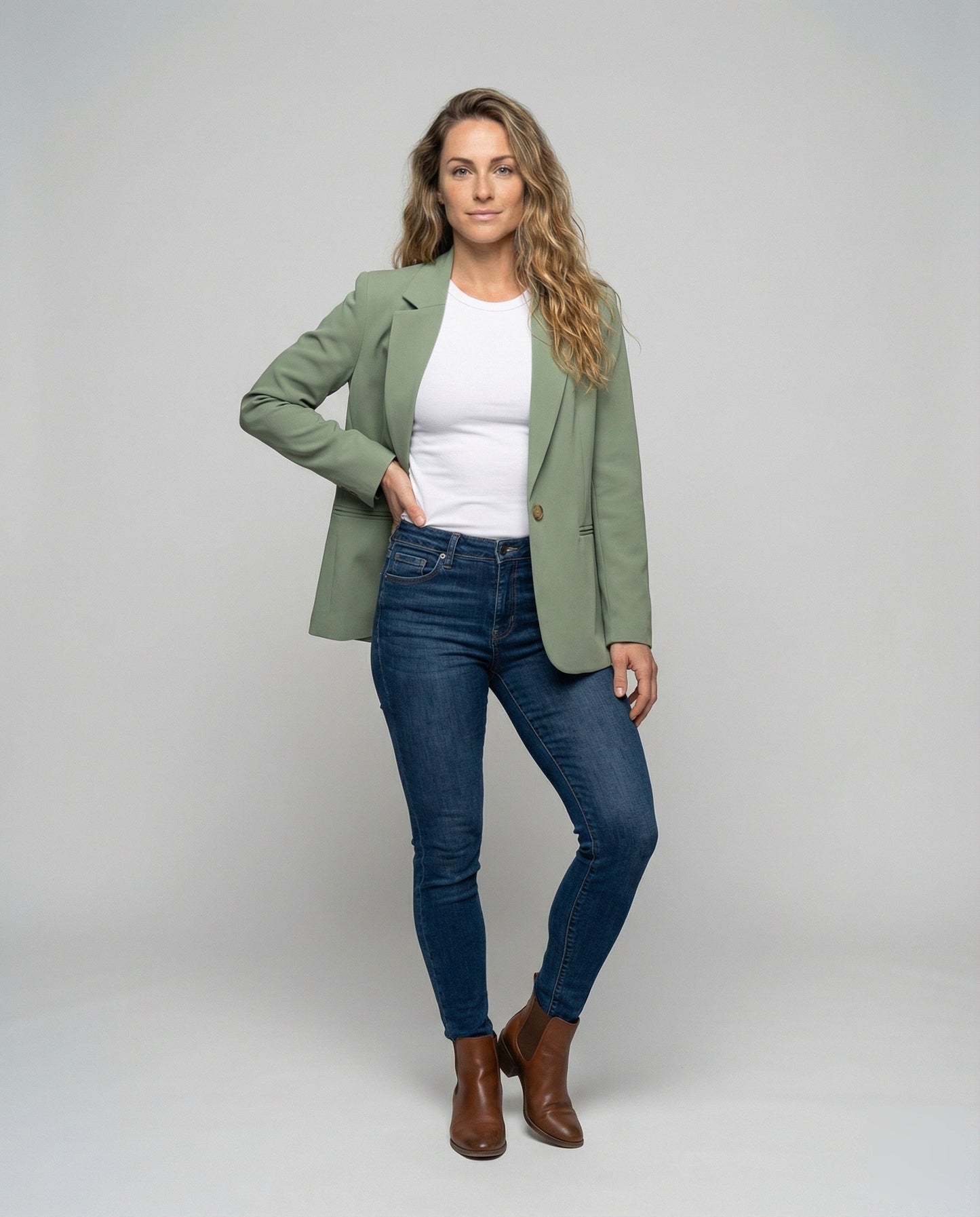 Damen Blazer mit Paspeltaschen Dezenter Stil - Norvielle