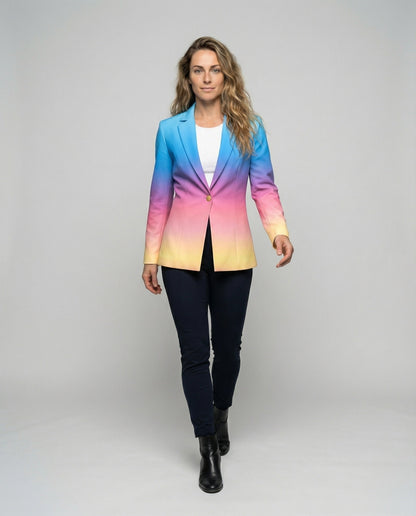 Damen Blazer Farbverlauf - Norvielle