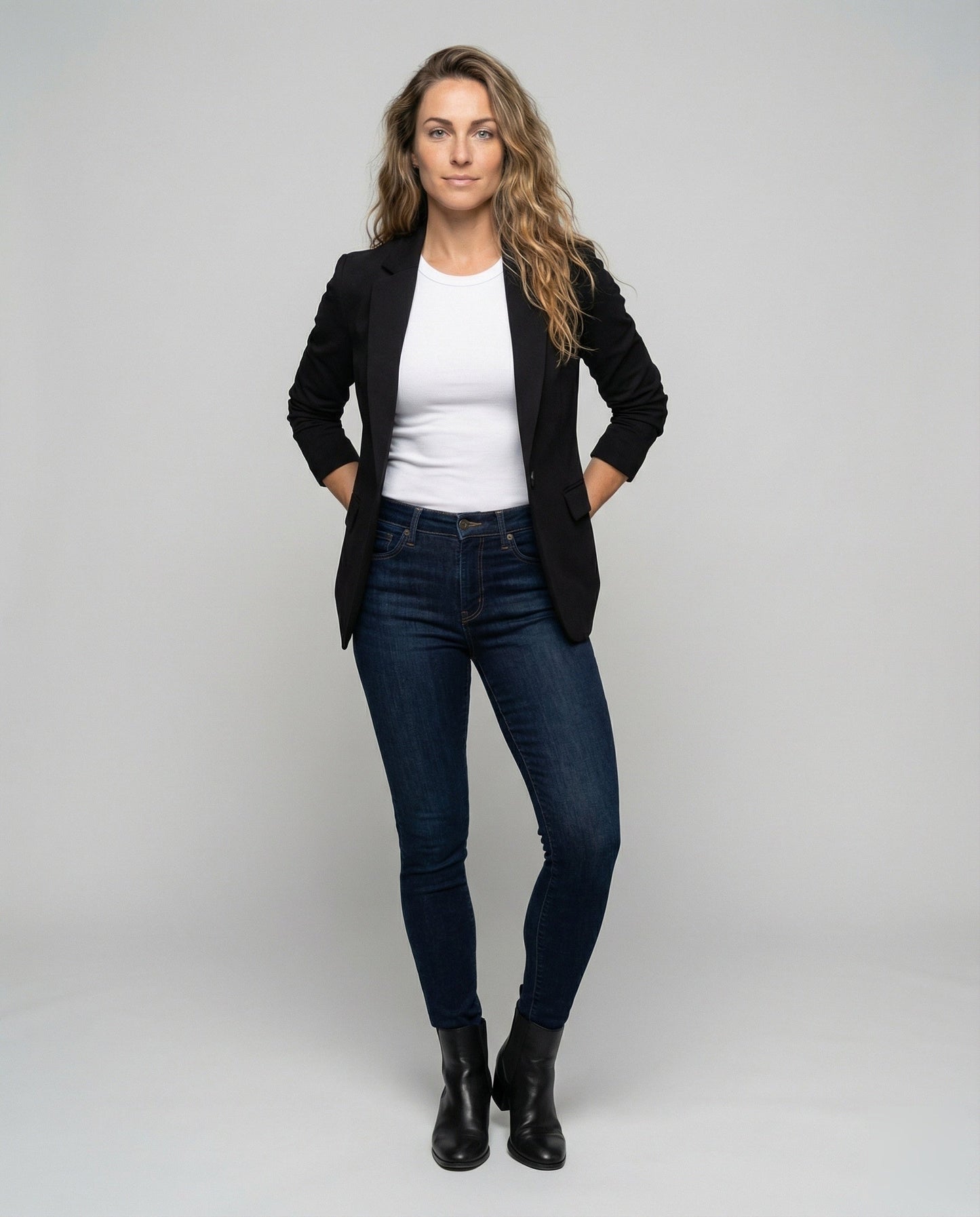 Damen Longblazer Formal Reverskragen - Norvielle