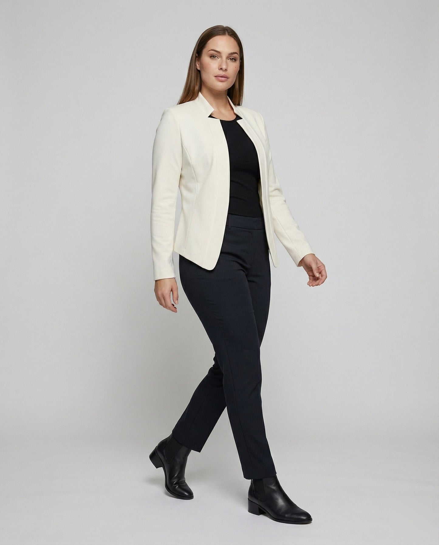 Damen Offene Stehkragen Blazer Modern - Norvielle