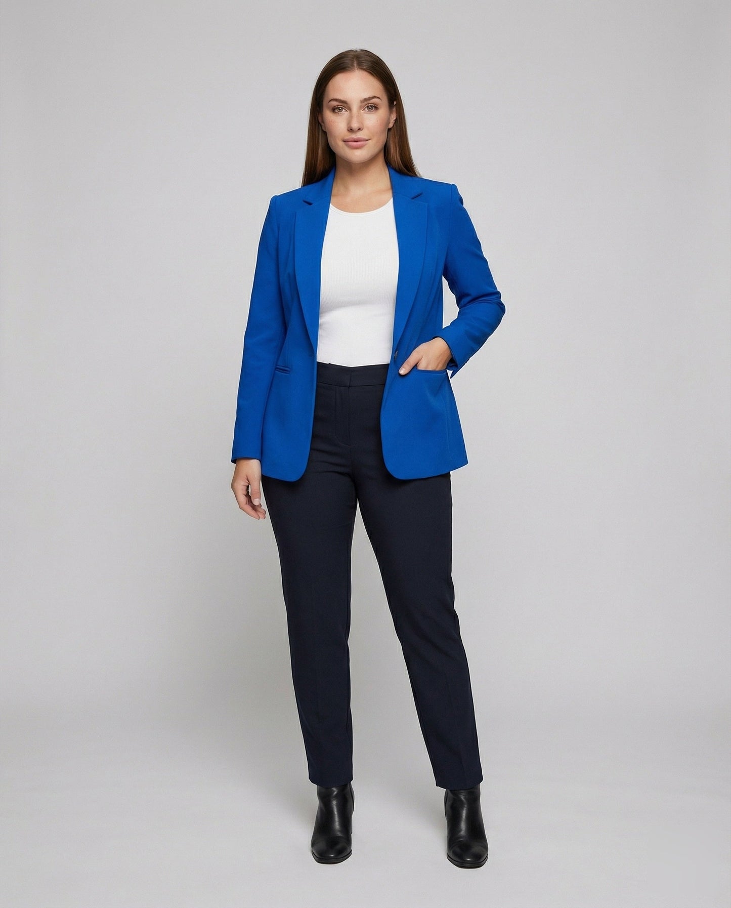 Damen Strukturierte Taillierte Blazer - Norvielle