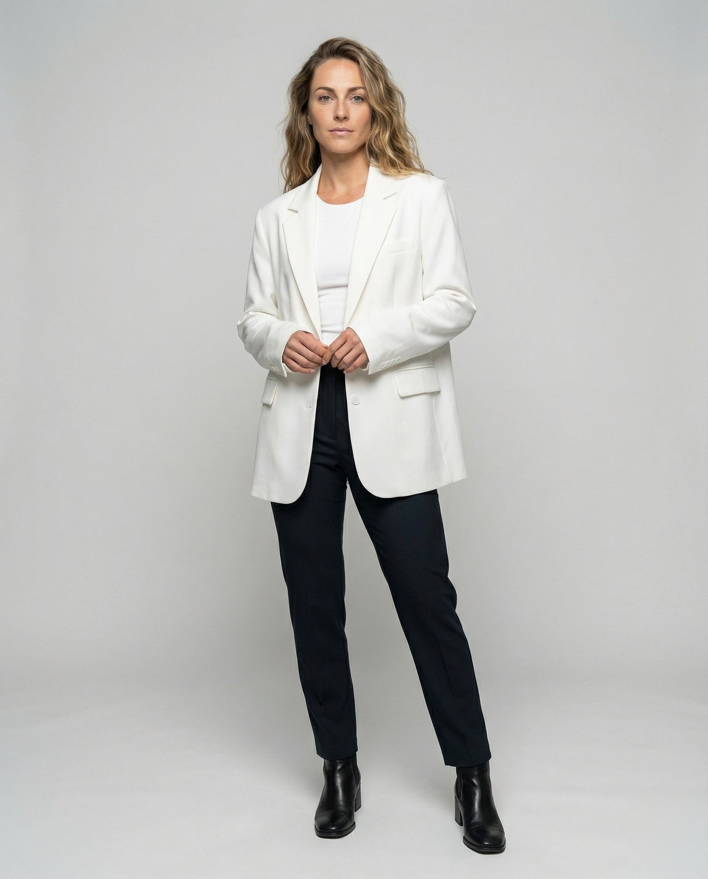 Damen Oversize Boyfriend Blazer Entspannt - Norvielle
