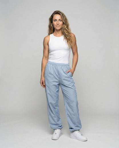 Damen Reflektor Jogginghose Sport Schwarz - Norvielle