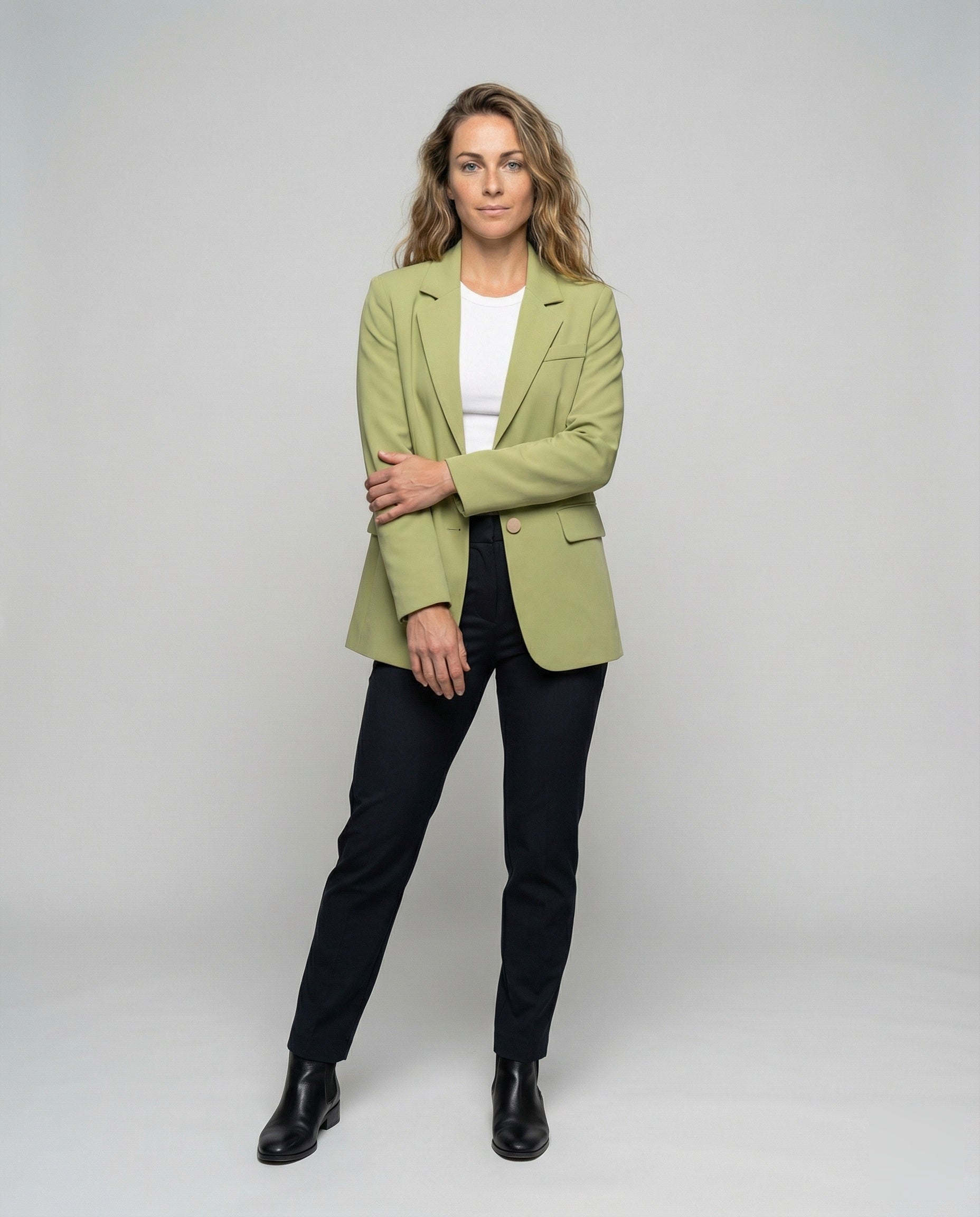 Damen Blazer Weit Schnitt Leicht - Norvielle