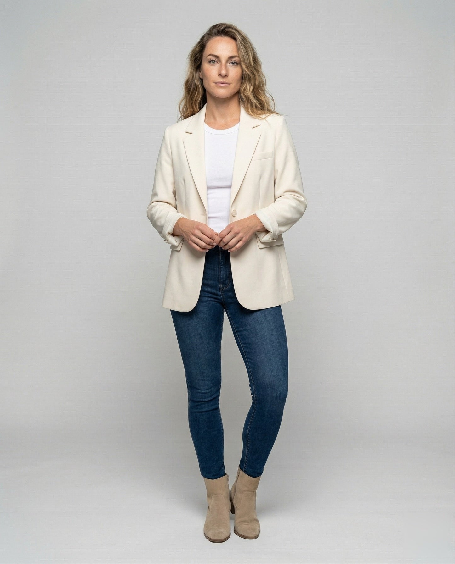 Damen Blazer Klassisch Reverskragen - Norvielle