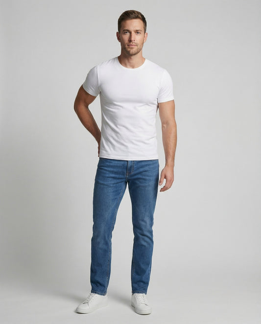 Herren Mittlere Leibhöhe Jeans Schmale Fit - Norvielle