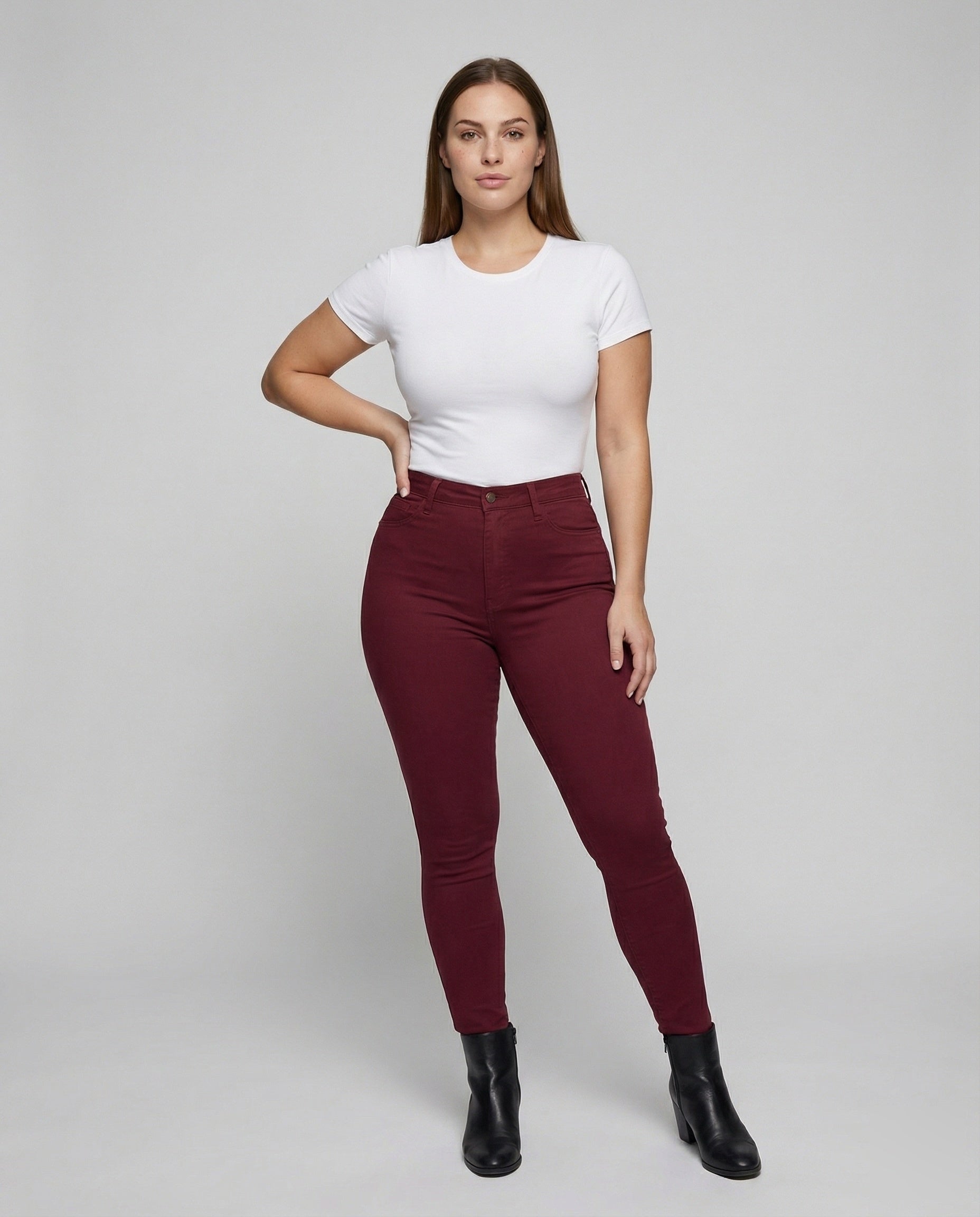 Damen Elastische Jeggings Denim Look - Norvielle