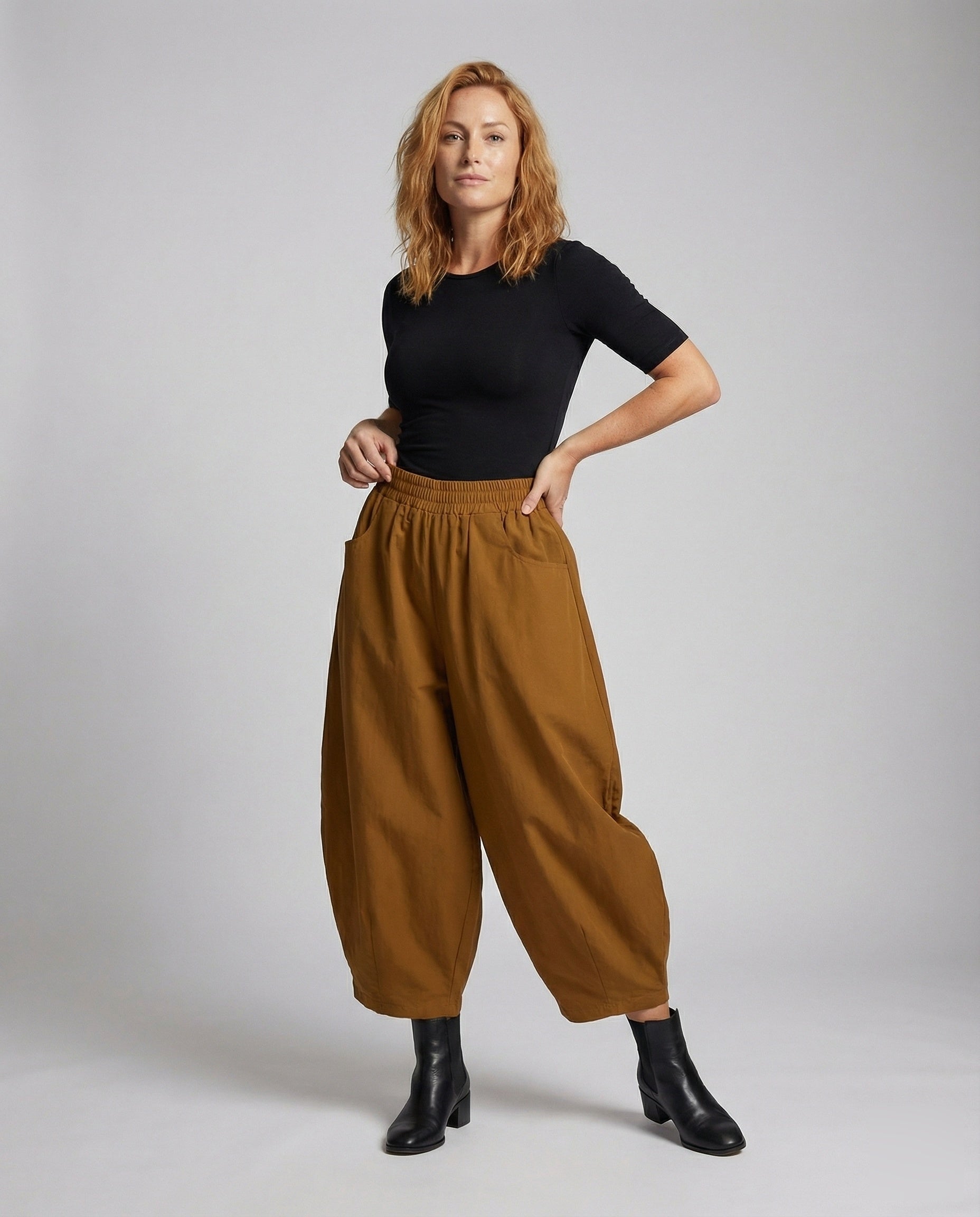 Damen Weitfall-Culotte mit Seitentaschen - Norvielle
