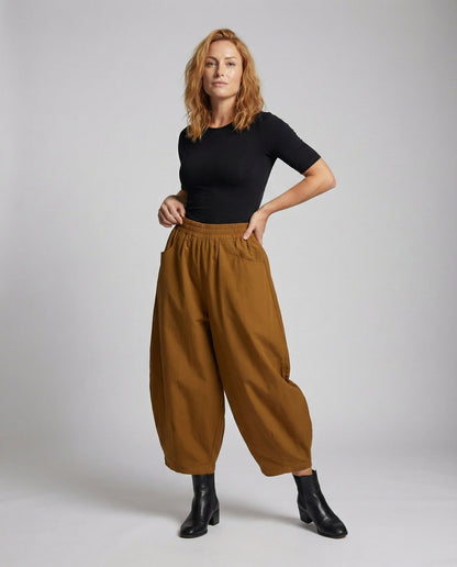 Damen Weitfall-Culotte mit Seitentaschen - Norvielle