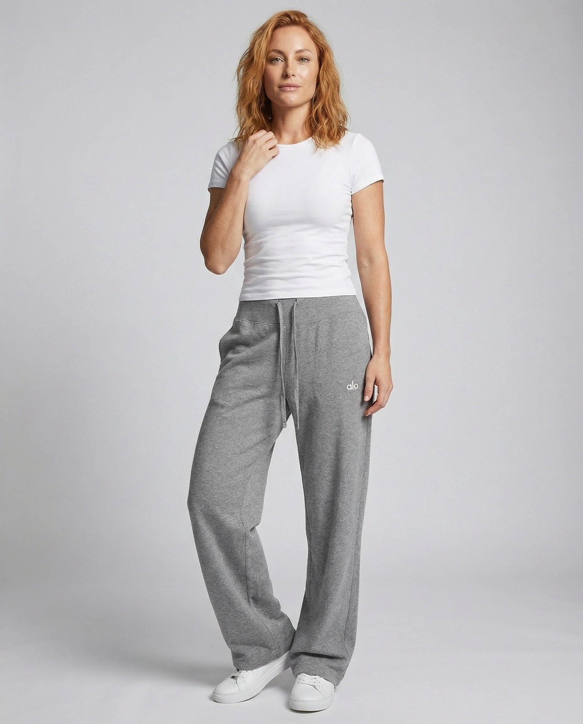 Damen Haremshose Sweatstoff Ultralose Schwarz - Norvielle