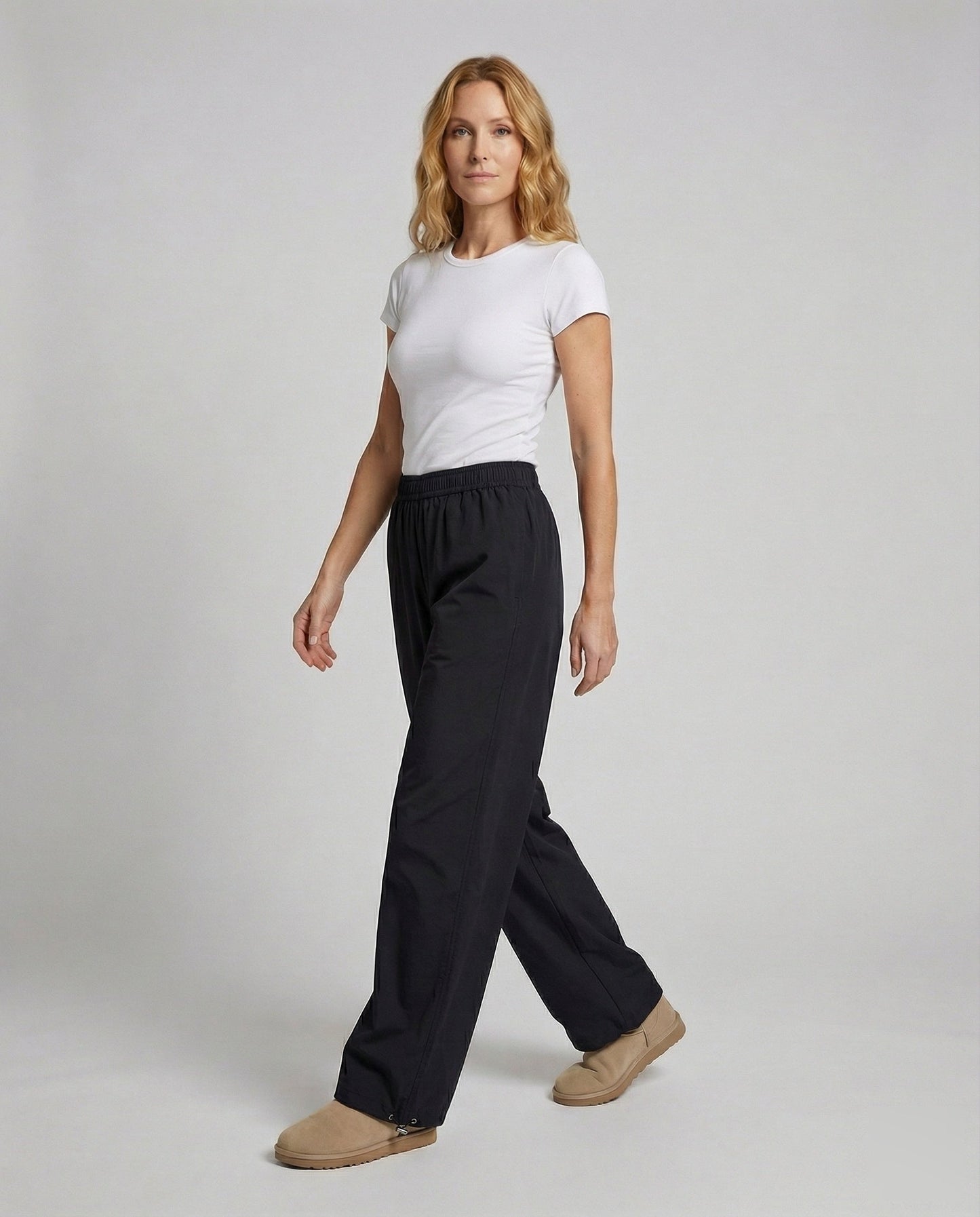 Damen Freizeithose Nylon Weit Tunnelzug - Norvielle